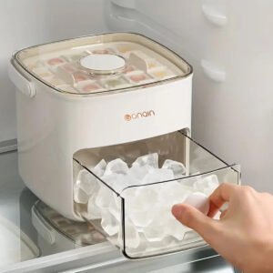 48-Cube Ice Tray with Easy-Press Lid