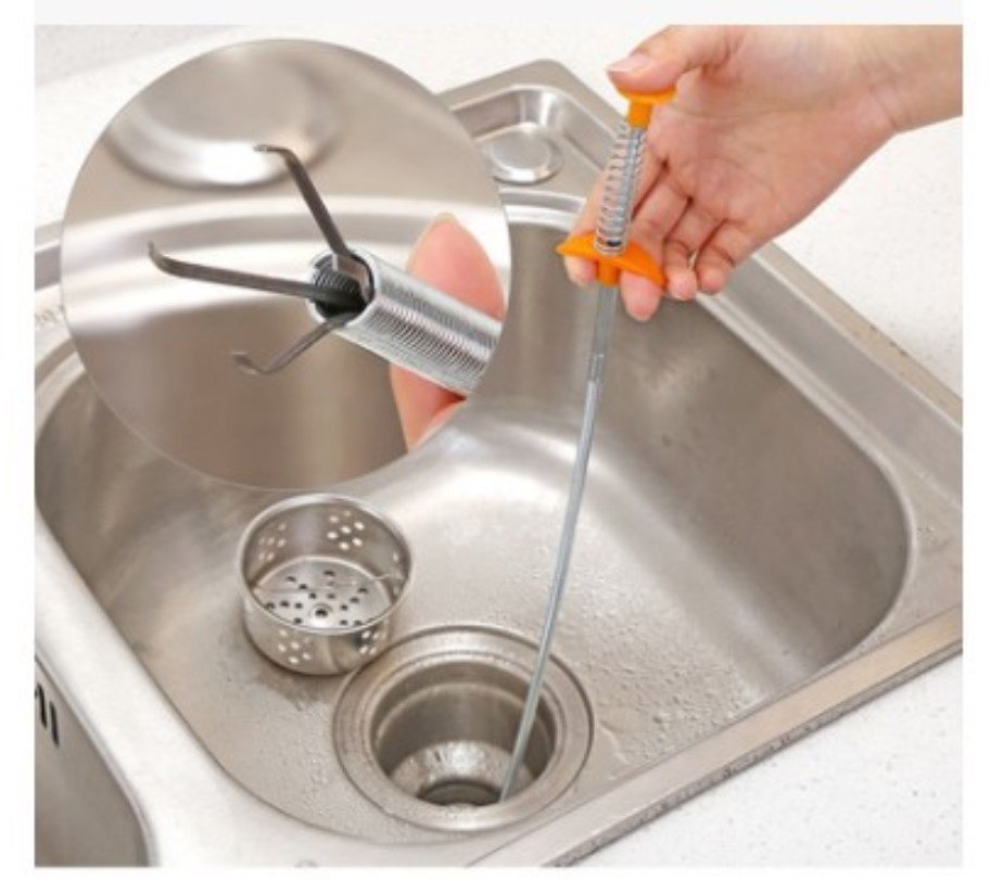 60cm Flexible Drain Snake Hair Clog Remover - Image 2