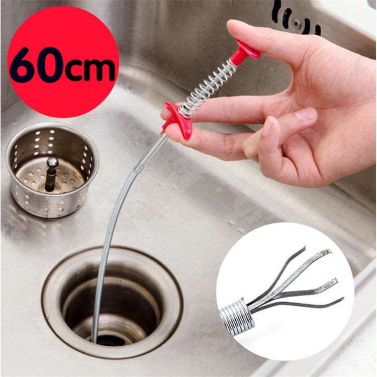 60cm Flexible Drain Snake Hair Clog Remover - Image 8